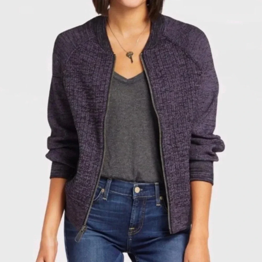 FREE PEOPLE Movement Naomi Sweatshirt Purple Size Large - Picture 1 of 13
